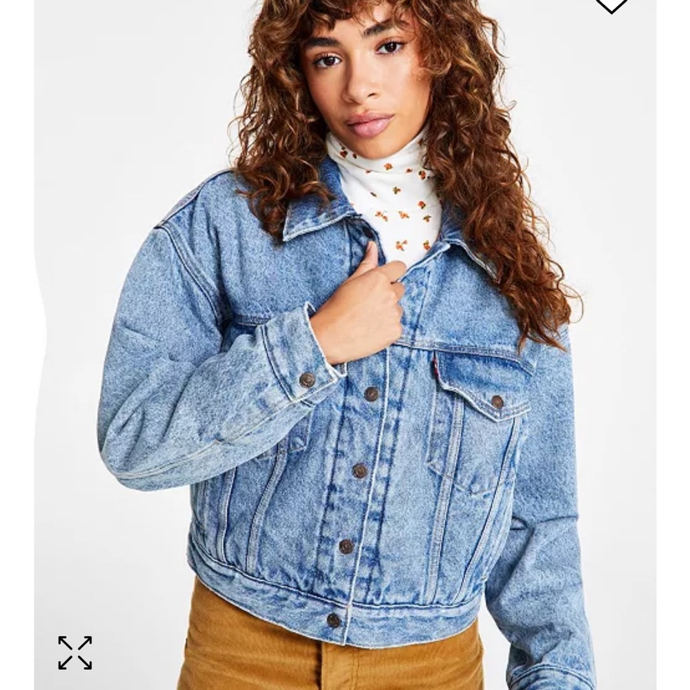 NWT Levi’s Denim Puffer Jacket, Oversized Puffer, Denim Jacket, jean jacket